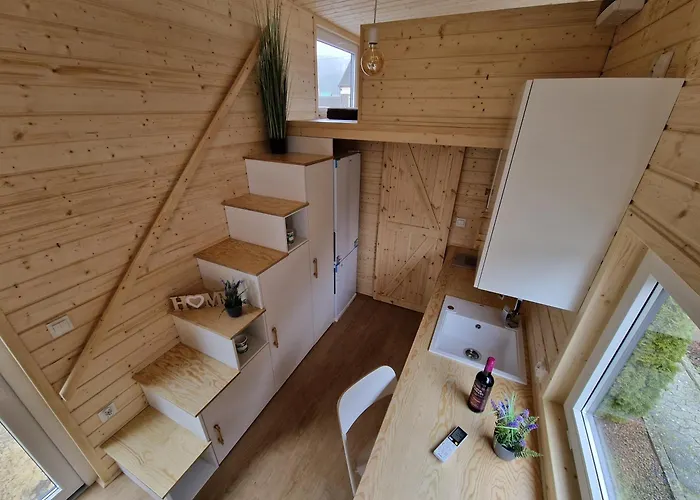 בית נופש Tiny Haus Bei Laacher Modernes Voll Ausgestattet